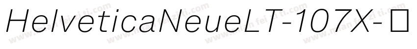 HelveticaNeueLT-107X字体转换