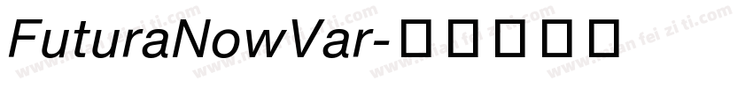 FuturaNowVar字体转换