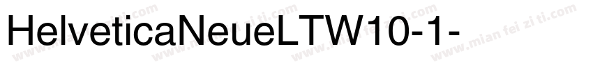 HelveticaNeueLTW10-1字体转换