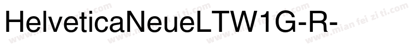 HelveticaNeueLTW1G-R字体转换