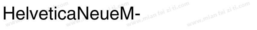 HelveticaNeueM字体转换