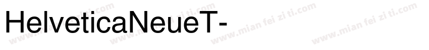 HelveticaNeueT字体转换