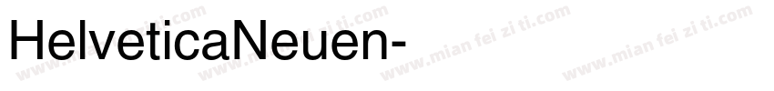 HelveticaNeuen字体转换