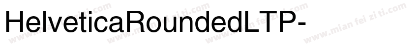HelveticaRoundedLTP字体转换