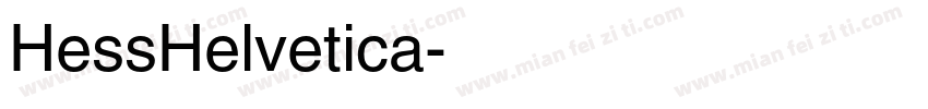 HessHelvetica字体转换