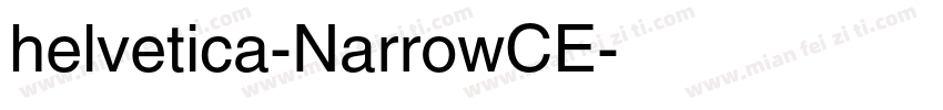 helvetica-NarrowCE字体转换
