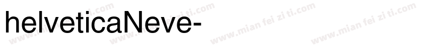 helveticaNeve字体转换
