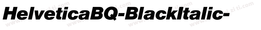 HelveticaBQ-BlackItalic字体转换