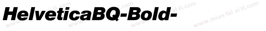 HelveticaBQ-Bold字体转换