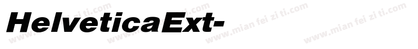 HelveticaExt字体转换