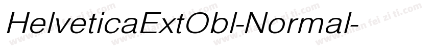 HelveticaExtObl-Normal字体转换