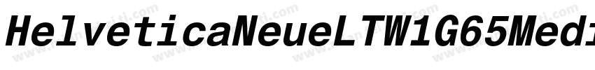 HelveticaNeueLTW1G65Medium字体转换