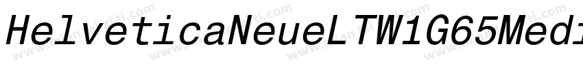 HelveticaNeueLTW1G65Medium字体转换