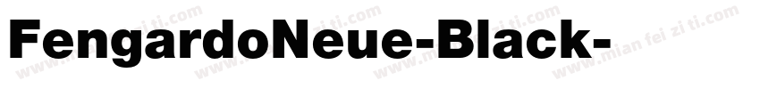 FengardoNeue-Black字体转换