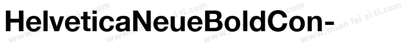 HelveticaNeueBoldCon字体转换