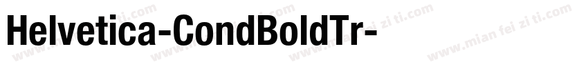 Helvetica-CondBoldTr字体转换