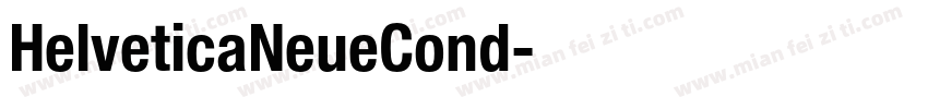 HelveticaNeueCond字体转换