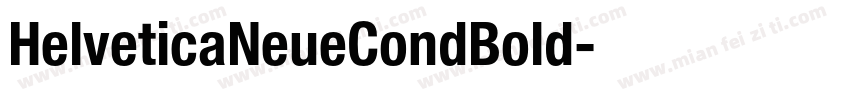 HelveticaNeueCondBold字体转换