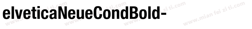 elveticaNeueCondBold字体转换