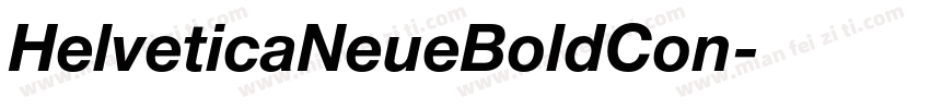 HelveticaNeueBoldCon字体转换