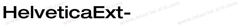 HelveticaExt字体转换
