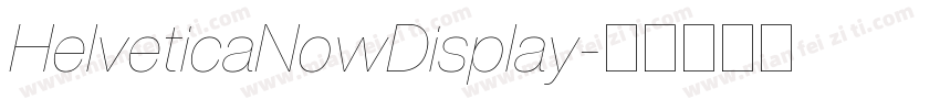 HelveticaNowDisplay字体转换
