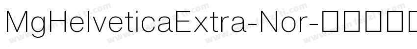 MgHelveticaExtra-Nor字体转换