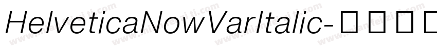 HelveticaNowVarItalic字体转换
