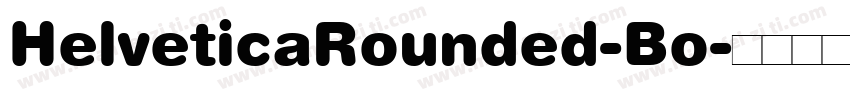HelveticaRounded-Bo字体转换
