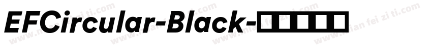 EFCircular-Black字体转换