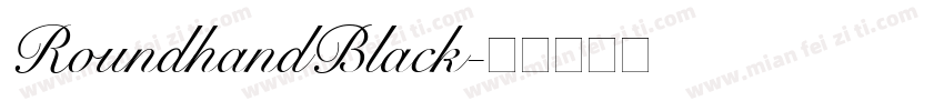 RoundhandBlack字体转换