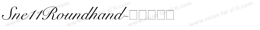 Sne11Roundhand字体转换