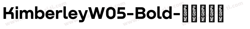 KimberleyW05-Bold字体转换