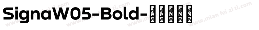 SignaW05-Bold字体转换
