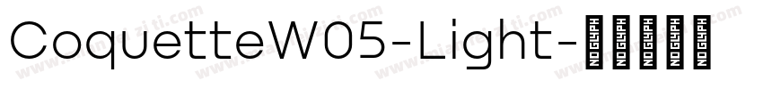 CoquetteW05-Light字体转换