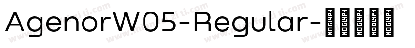 AgenorW05-Regular字体转换