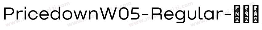 PricedownW05-Regular字体转换
