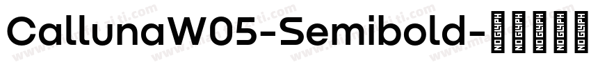 CallunaW05-Semibold字体转换