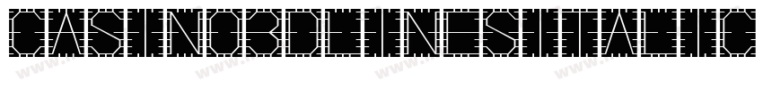 Casino3DLinesItalic-DOW19字体转换