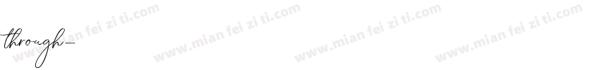 through字体转换