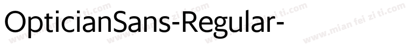 OpticianSans-Regular字体转换
