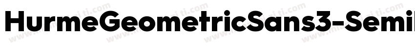 HurmeGeometricSans3-SemiBold字体转换