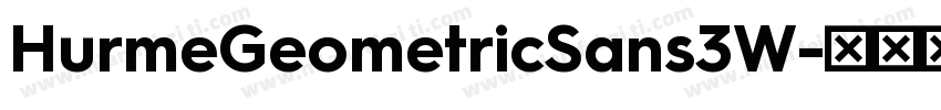 HurmeGeometricSans3W字体转换
