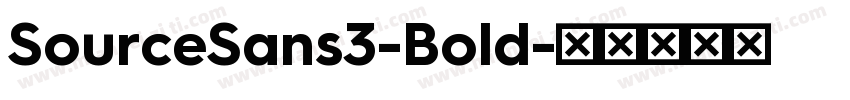 SourceSans3-Bold字体转换