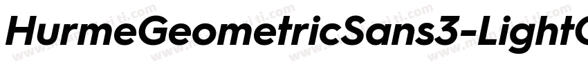 HurmeGeometricSans3-LightObl字体转换