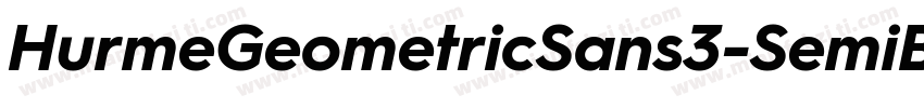 HurmeGeometricSans3-SemiBold字体转换