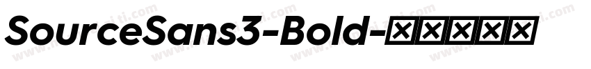 SourceSans3-Bold字体转换