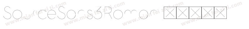 SourceSans3Roman字体转换