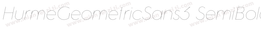 HurmeGeometricSans3-SemiBold字体转换