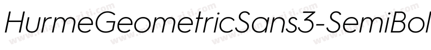 HurmeGeometricSans3-SemiBold字体转换